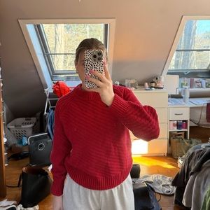 TARGET RED SWEATER